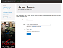 Tablet Screenshot of mycurrencyconverter.com